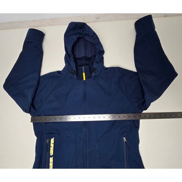 Columbia Blue Hooded Jacket Embroidered West Virginia Mountaineers Women's XL - Picture 5 of 10